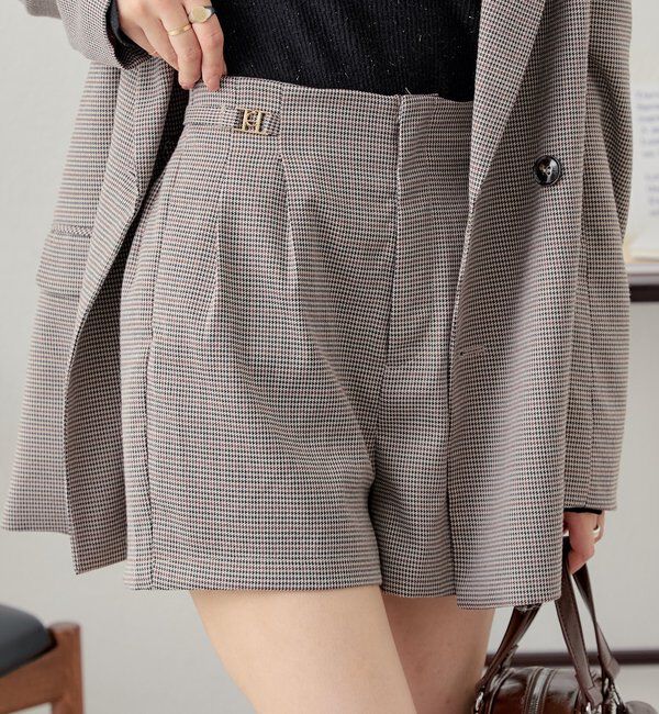  「【REVIVAL/WEB限定】チャーム付タックショートパンツ」|チノ|ベージュその他2