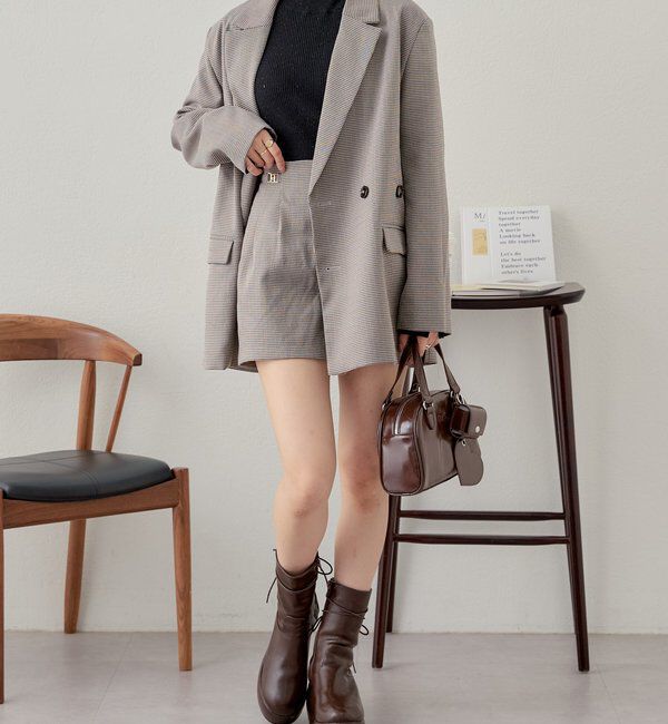  「【REVIVAL/WEB限定】チャーム付タックショートパンツ」|チノ|