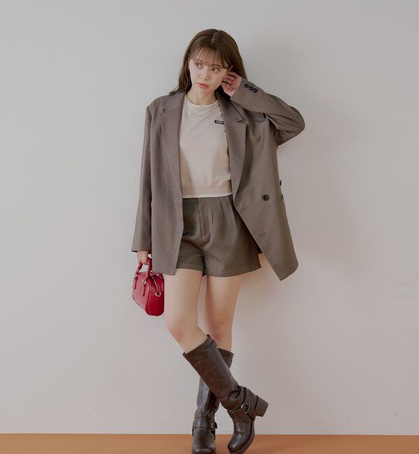  「【REVIVAL/WEB限定】チャーム付タックショートパンツ」|チノ|