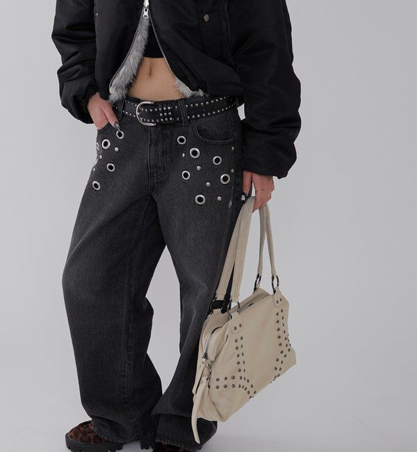  「EYELET LOW RISE DENIM /アイレットローライズデニム」|デニム|