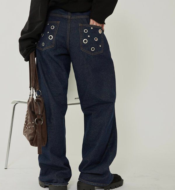  「EYELET LOW RISE DENIM /アイレットローライズデニム」|デニム|