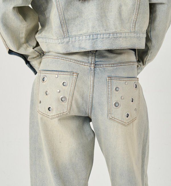  「EYELET LOW RISE DENIM /アイレットローライズデニム」|デニム|