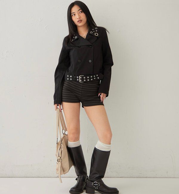  「SHORT EYELET PEA JACKET」|ブルゾン・スタジャン|