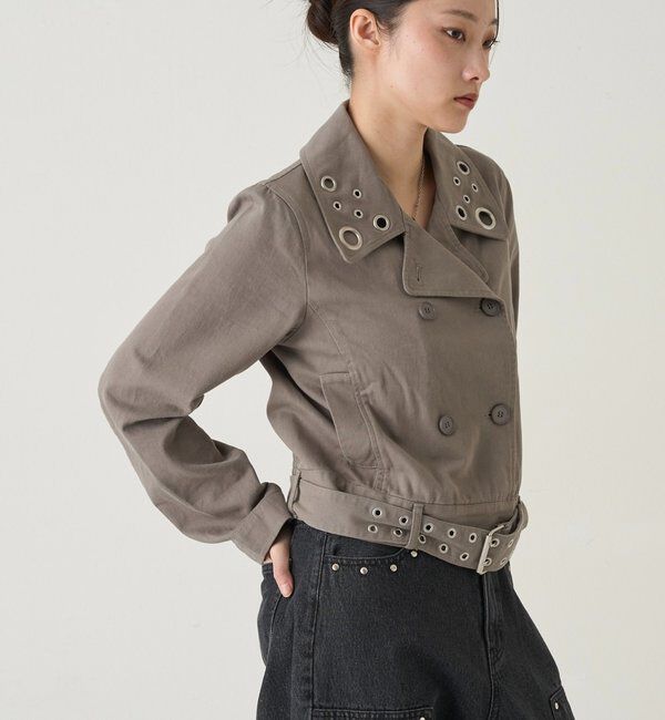  「SHORT EYELET PEA JACKET」|ブルゾン・スタジャン|
