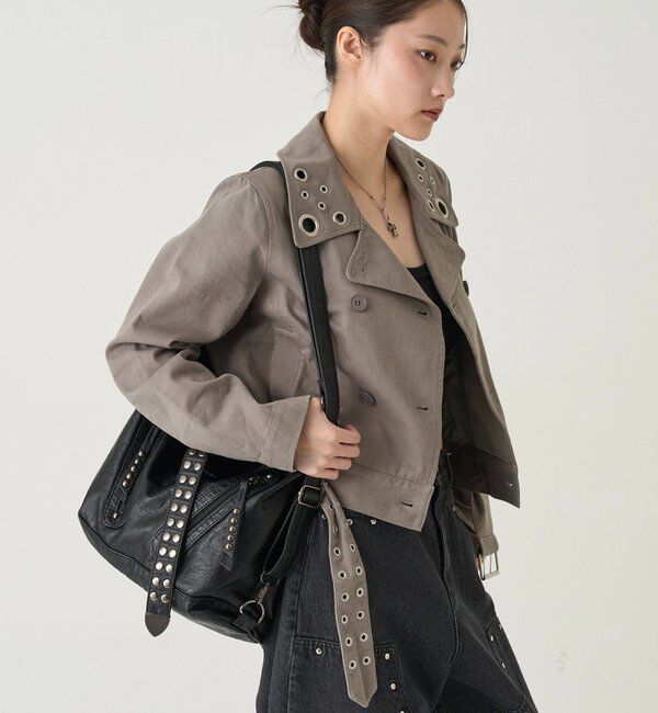  「SHORT EYELET PEA JACKET」|ブルゾン・スタジャン|