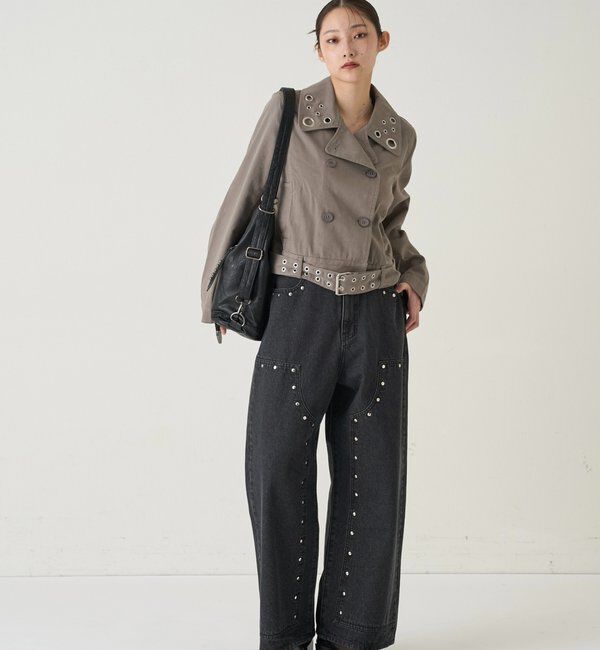  「SHORT EYELET PEA JACKET」|ブルゾン・スタジャン|