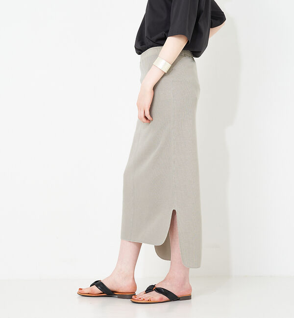 collex「サイドスリットIラインロングスカート」|スカート|