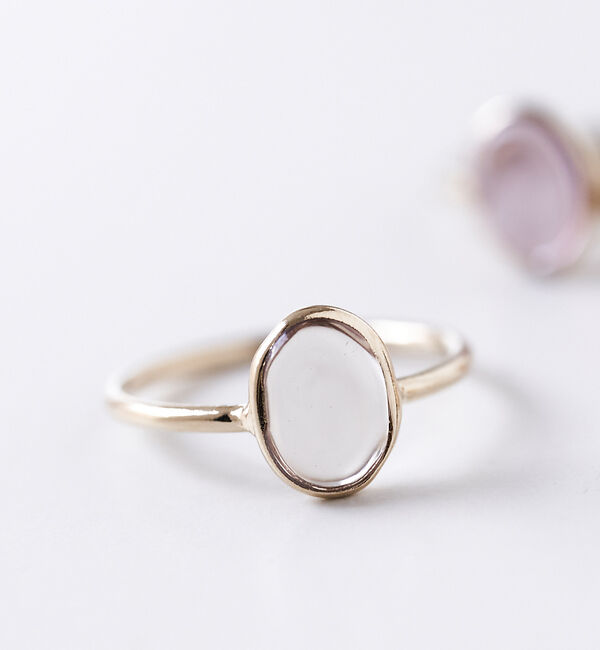 collex「【Elodie Pavie】 Oval Ring PM K24GP 13号」|リング|クリア