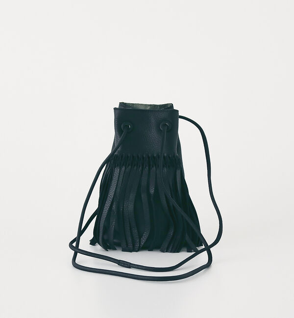 collex「【WEB限定】【BEAURE】カウレザー フリンジ巾着ショルダーバッグ」|ショルダー・メッセンジャー|