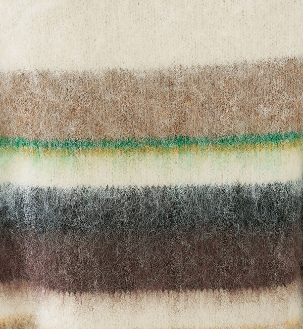 collex「ランダムボーダーヘアリーニット」|ニット・セーター|