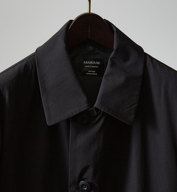 ABAHOUSE「【機能素材SORONA使用】マルチストレッチ 3WAYステンカラーコート / ス」|ステンカラーコート|