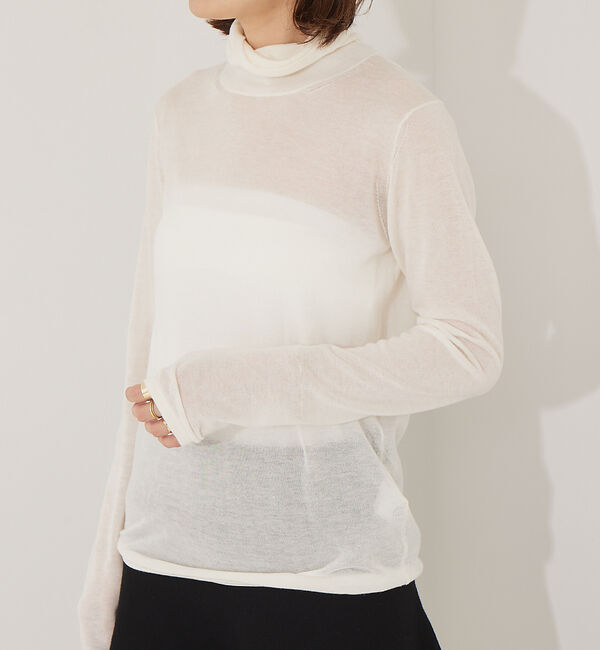 Rouge vif「ウール混タートルネックニットプルオーバー」|ニット・セーター|