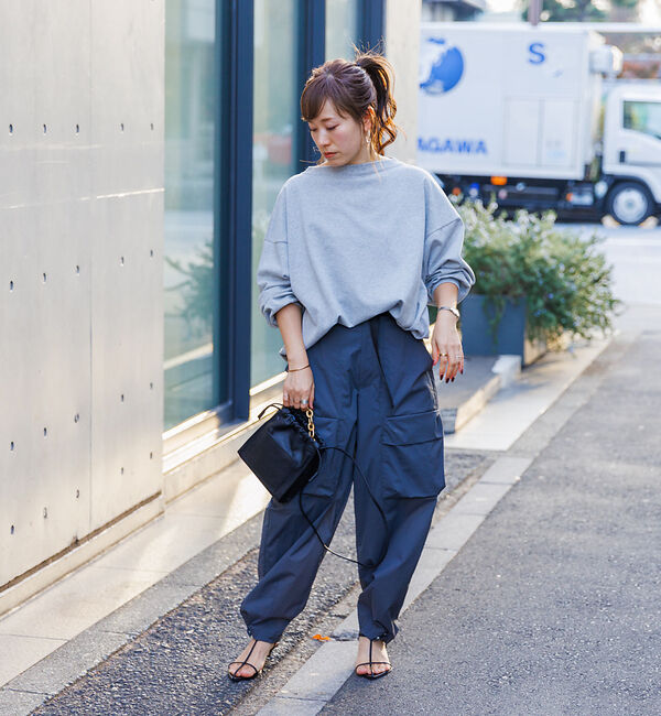 Rouge vif「撥水ナイロンライトジョグパンツ」|カーゴ|