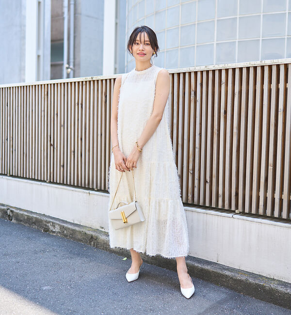 Rouge vif「フェザーノースリーブワンピース」|ワンピース|