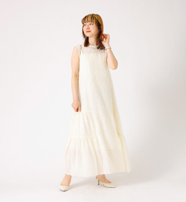 Rouge vif「フェザーノースリーブワンピース」|ワンピース|