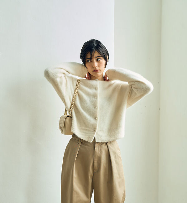 Rouge vif「フォックスウールふわふわカーディガン」|カーディガン|