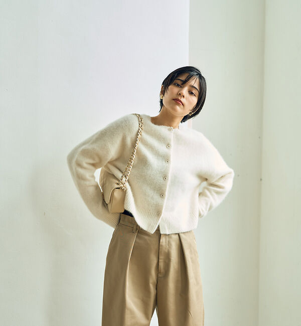 Rouge vif「フォックスウールふわふわカーディガン」|カーディガン|