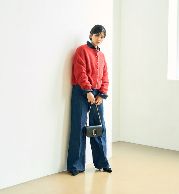 Rouge vif「フォックスウールふわふわカーディガン」|カーディガン|