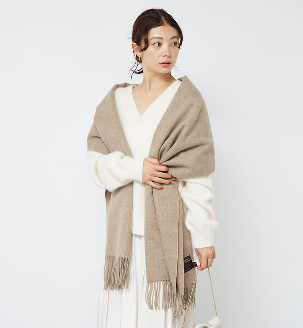 Rouge vif「フォックスウールVネックラウンドヘムニットプルオーバー」|ニット・セーター|