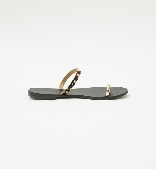 Rouge vif「【NICOLAS LAINAS/ニコラスライナス】レオパードトングサンダル」|サンダル|