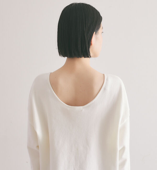 qualite「【WEB・一部店舗限定】クルーネックコットンニットプルオーバー」|ニット・セーター|