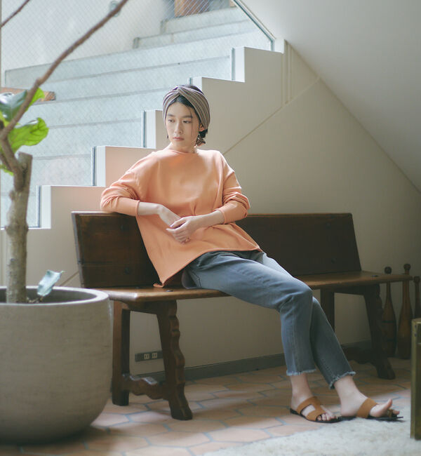 qualite「【WEB・一部店舗限定】クルーネックコットンニットプルオーバー」|ニット・セーター|