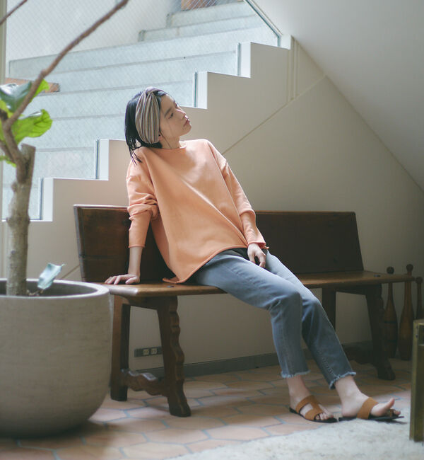 qualite「【WEB・一部店舗限定】クルーネックコットンニットプルオーバー」|ニット・セーター|