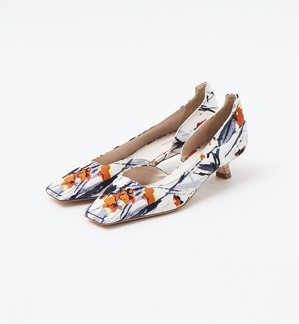 AU BANNISTER「スクエアトゥサイドオープンパンプス」|パンプス|その他