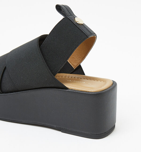 AU BANNISTER「エラスティッククロスウェッジサンダル」|サンダル|