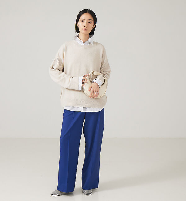 The Store by C' 「【NEHERA】ハイウエストワイドトラウザーズ」|スラックス|