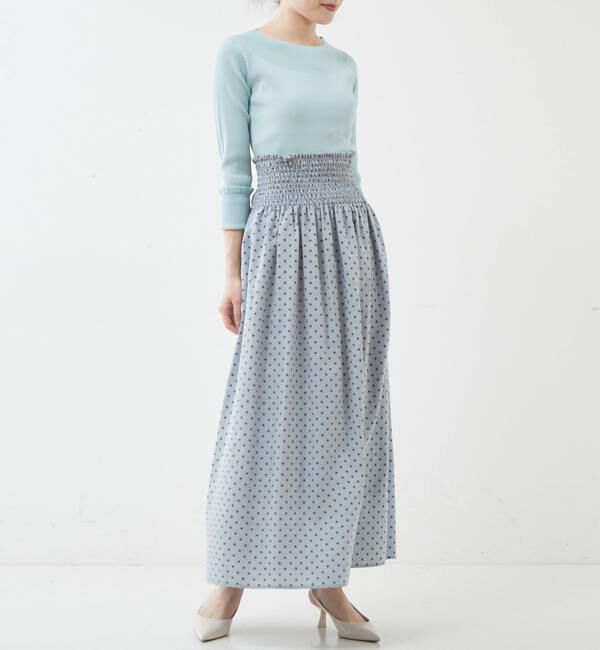 TIARA「プチフリルボートネックリブニット」|ニット・セーター|