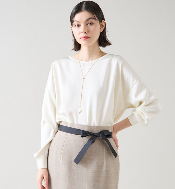 TIARA「リブトリミングトップス」|ニット・セーター|