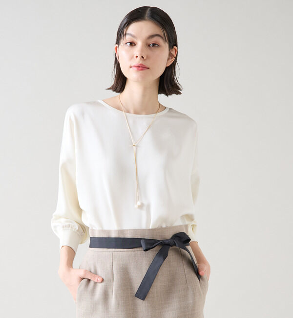 TIARA「リブトリミングトップス」|ニット・セーター|