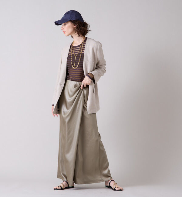 Liesse「タックドレープスカート」|スカート|