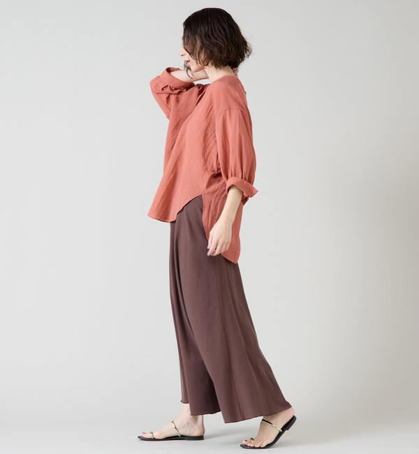 Liesse「スキッパーワイドドルマンブラウス」|シャツ・ブラウス|