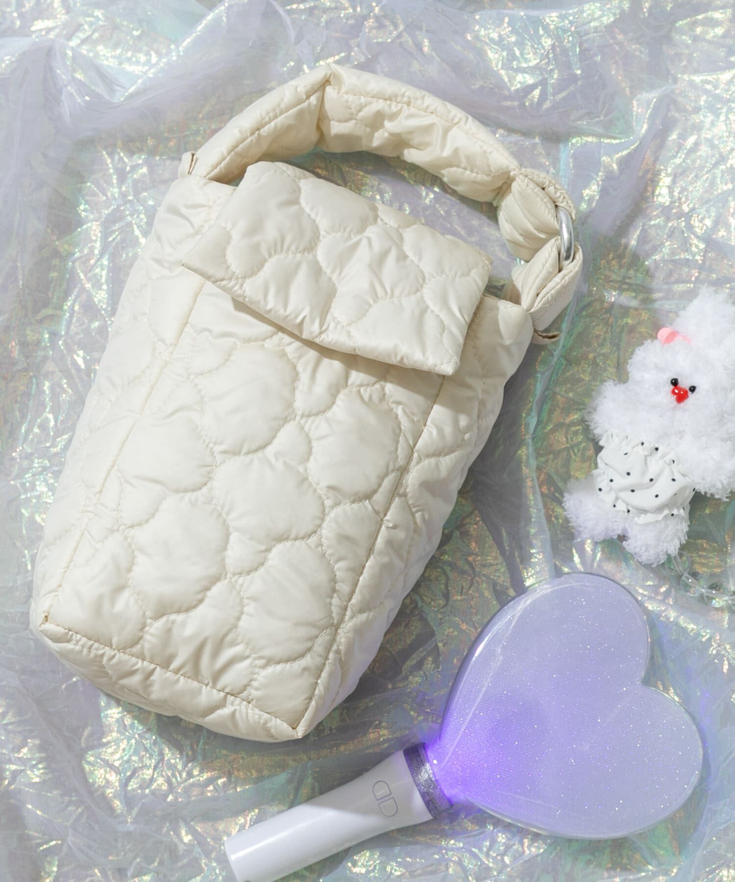 SMELLY「my Choeae quilt bag」|ハンドバッグ|アイボリー