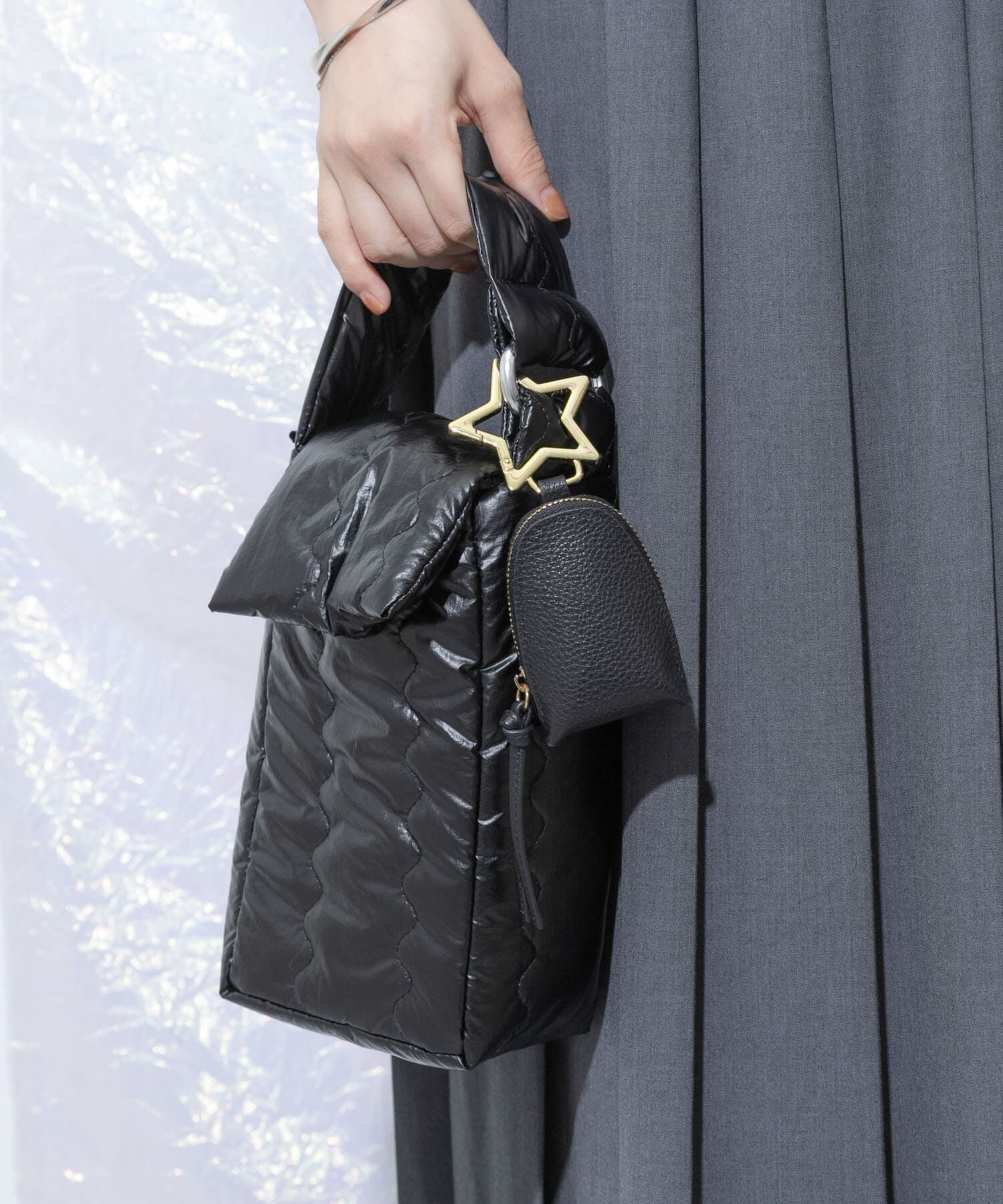 SMELLY「my Choeae quilt bag」|ハンドバッグ|