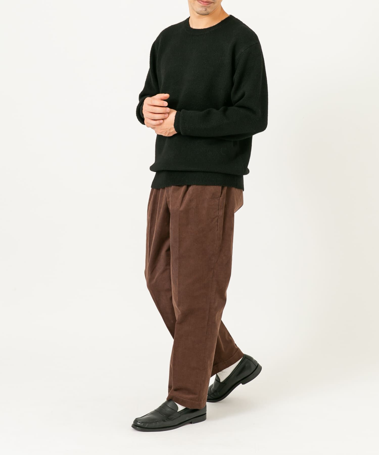 URBAN RESEARCH ROSSO「ブークレストレッチクルーニット」|ニット・セーター|