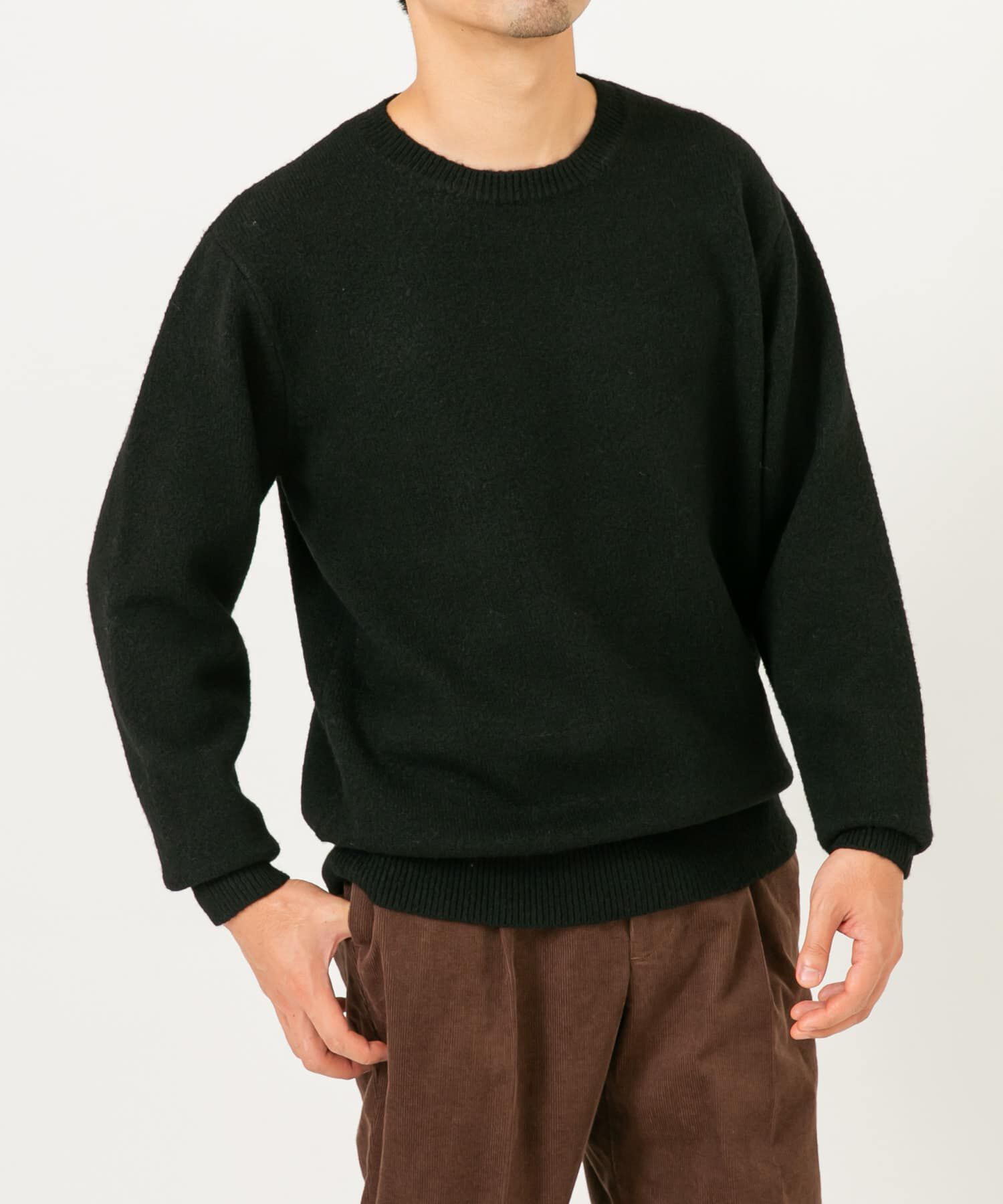 URBAN RESEARCH ROSSO「ブークレストレッチクルーニット」|ニット・セーター|