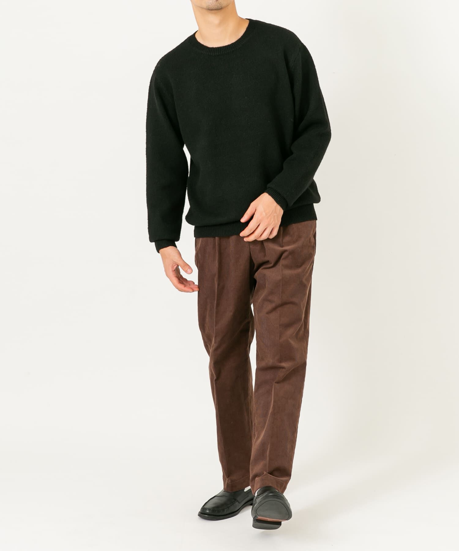 URBAN RESEARCH ROSSO「ブークレストレッチクルーニット」|ニット・セーター|