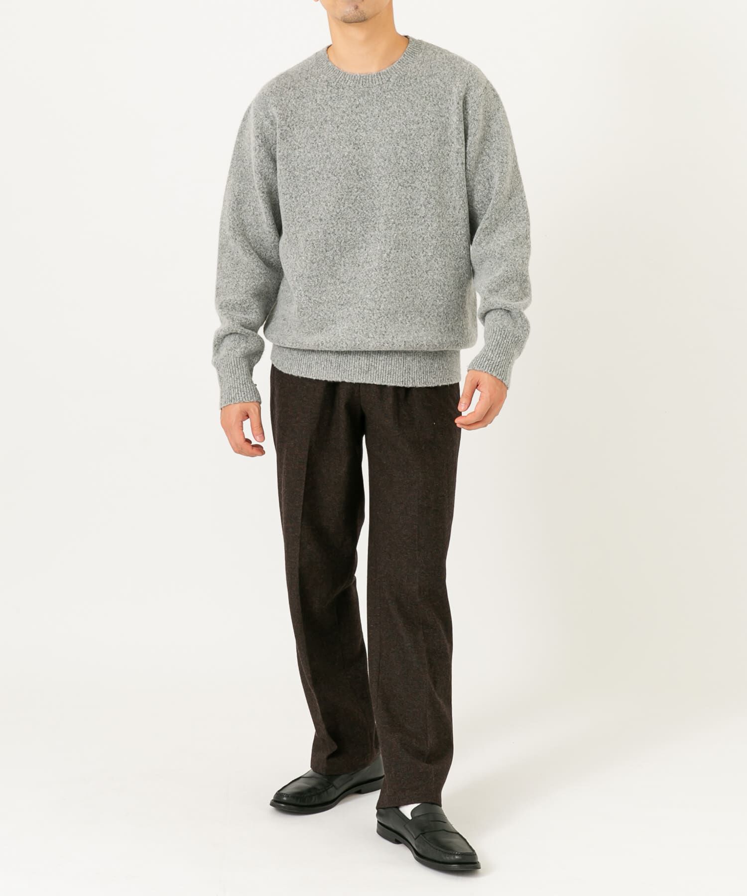 URBAN RESEARCH ROSSO「ブークレストレッチクルーニット」|ニット・セーター|