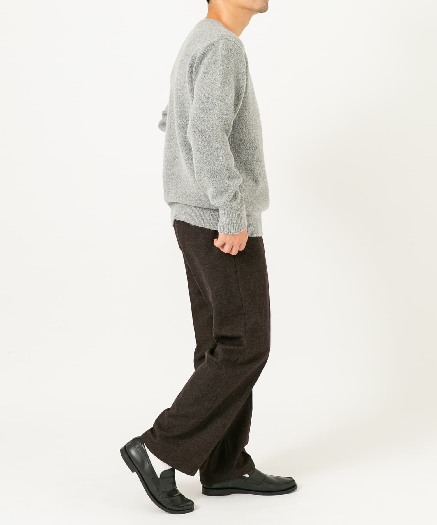 URBAN RESEARCH ROSSO「ブークレストレッチクルーニット」|ニット・セーター|