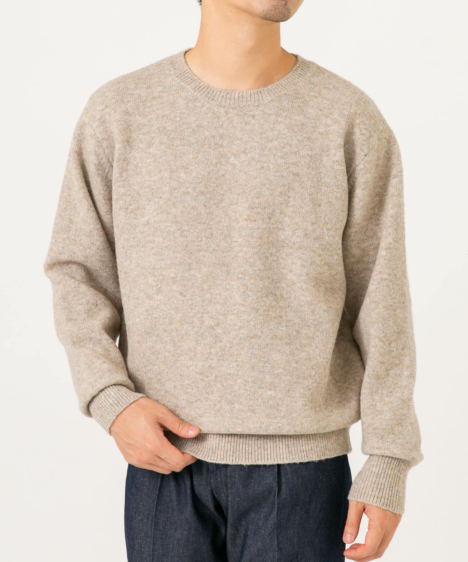 URBAN RESEARCH ROSSO「ブークレストレッチクルーニット」|ニット・セーター|