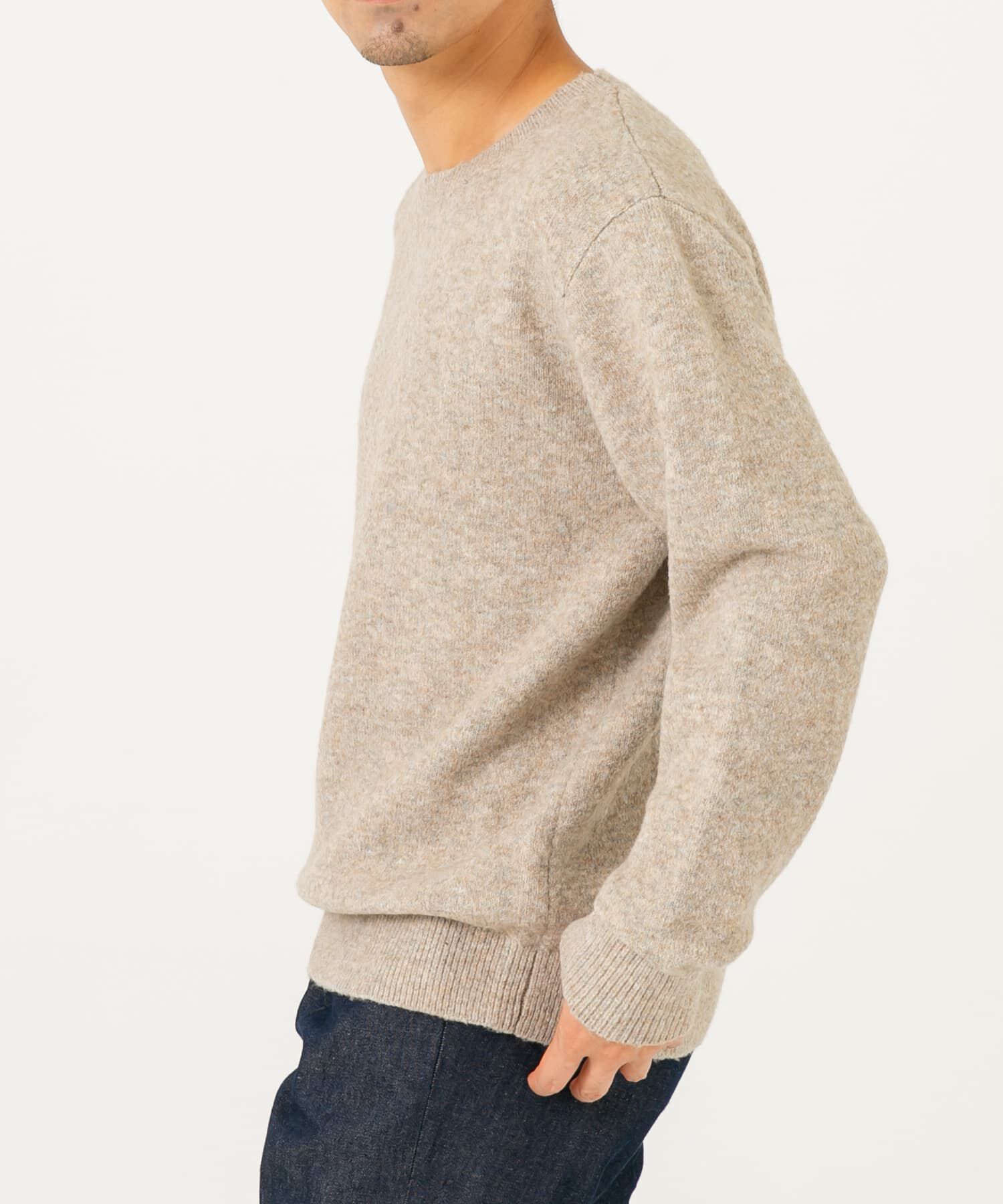 URBAN RESEARCH ROSSO「ブークレストレッチクルーニット」|ニット・セーター|