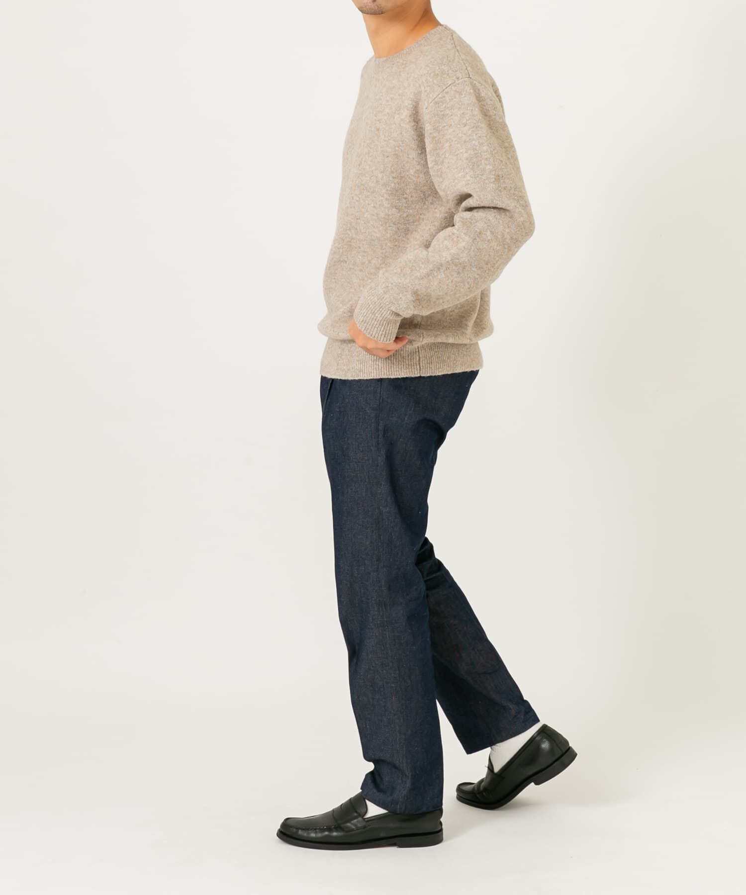 URBAN RESEARCH ROSSO「ブークレストレッチクルーニット」|ニット・セーター|