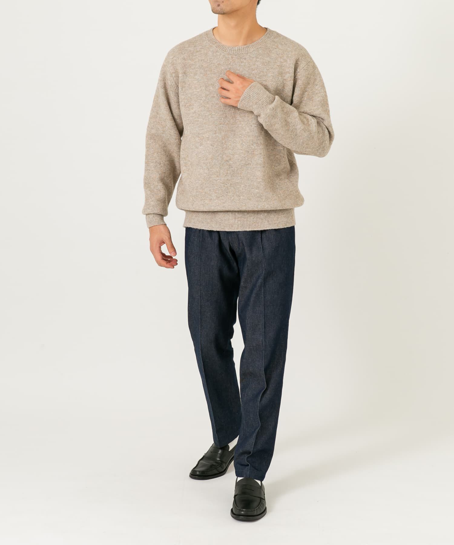 URBAN RESEARCH ROSSO「ブークレストレッチクルーニット」|ニット・セーター|