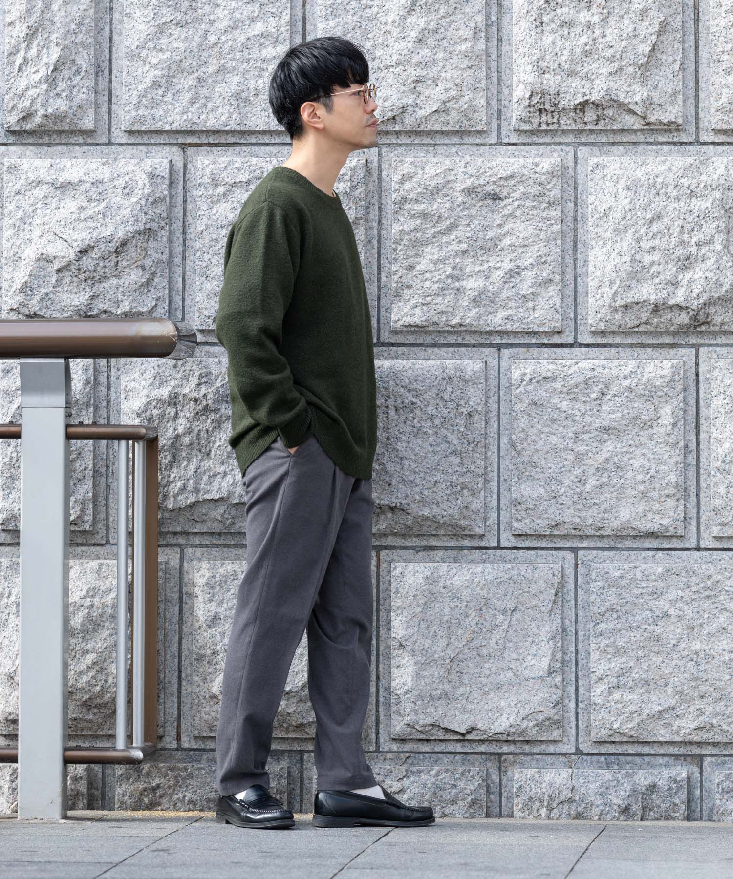 URBAN RESEARCH ROSSO「ブークレストレッチクルーニット」|ニット・セーター|