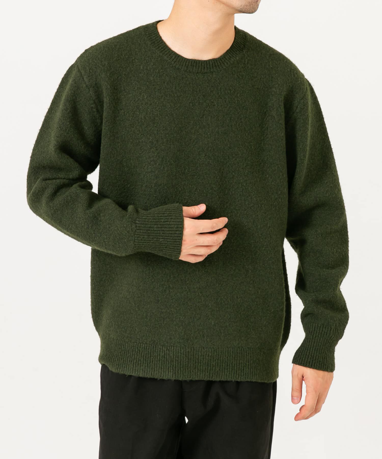 URBAN RESEARCH ROSSO「ブークレストレッチクルーニット」|ニット・セーター|