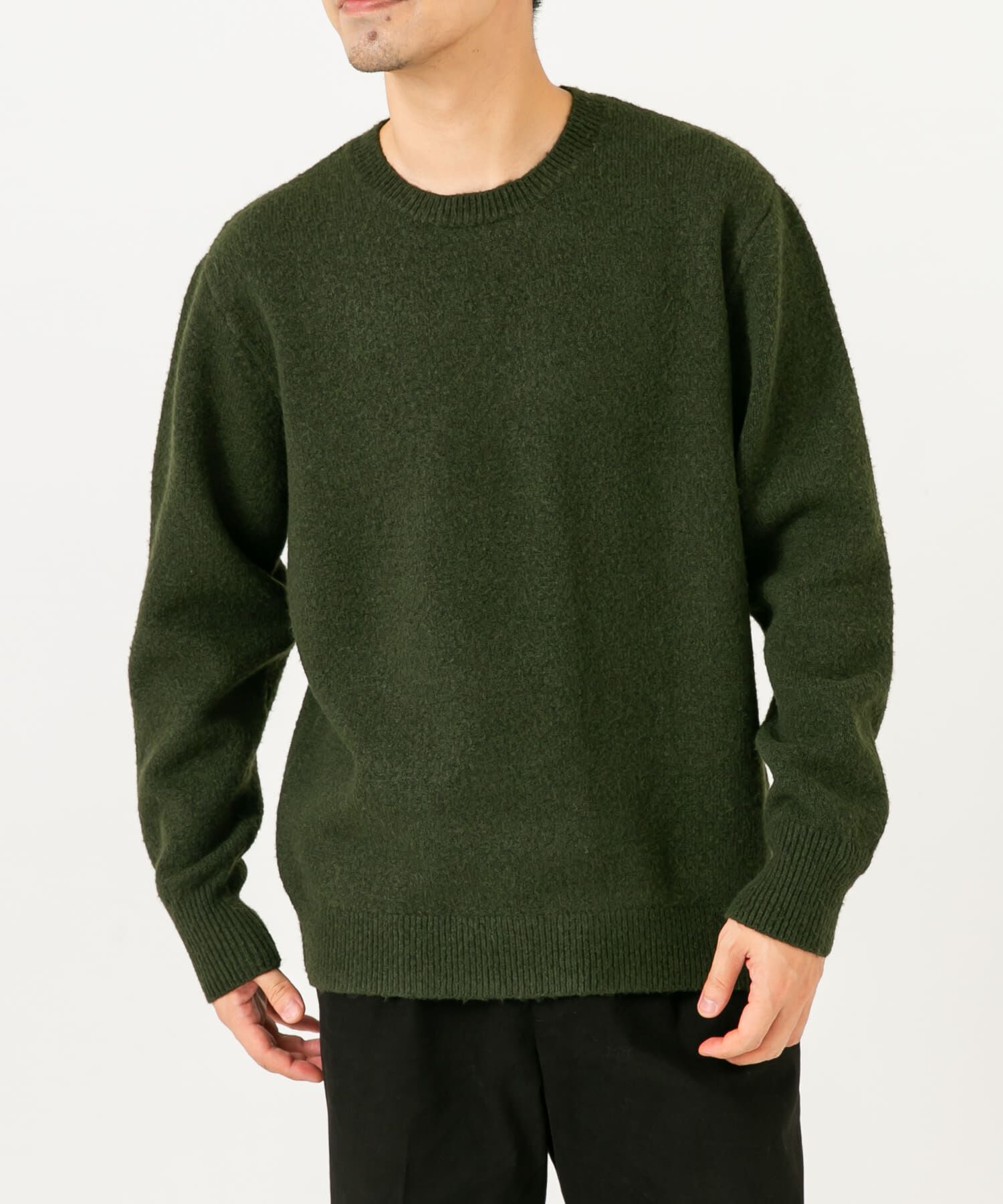 URBAN RESEARCH ROSSO「ブークレストレッチクルーニット」|ニット・セーター|