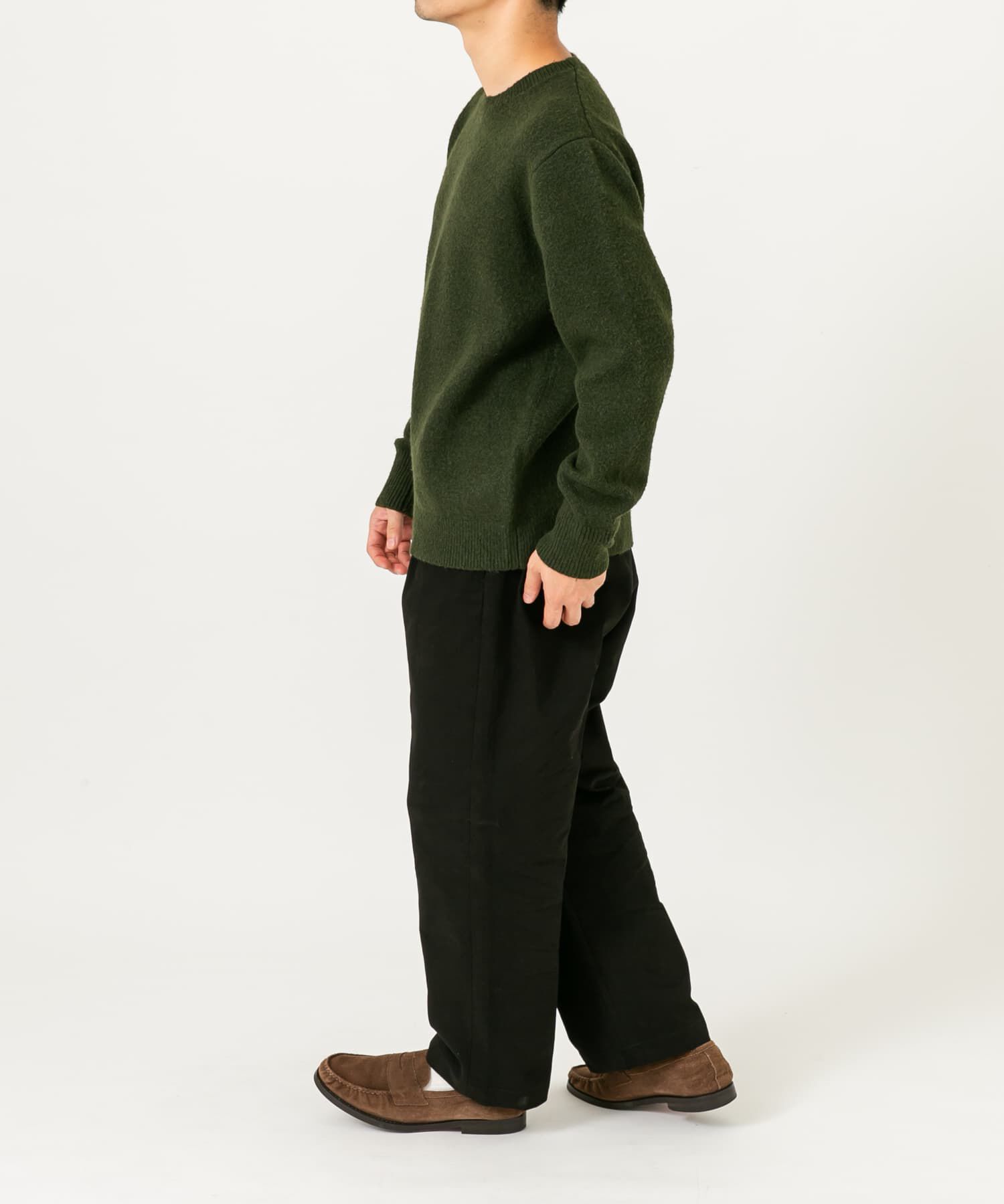 URBAN RESEARCH ROSSO「ブークレストレッチクルーニット」|ニット・セーター|